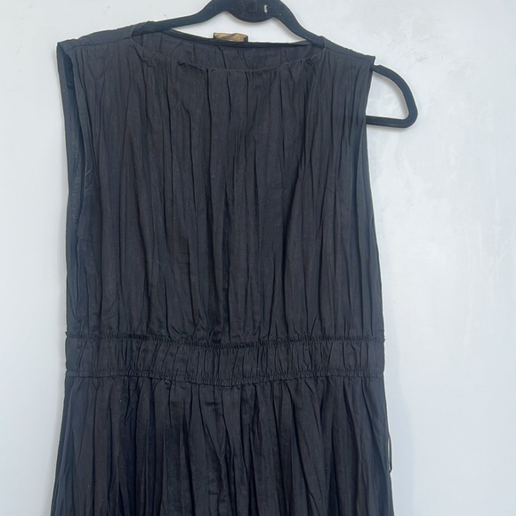 Massimo Dutti Pleated Linen Midi Dress - Picture 3 of 15